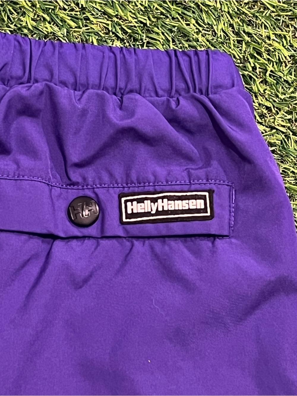 VTG Helly Hansen Nylon Belted Shorts Purple Gorpcore 90s - Picture 4 of 6